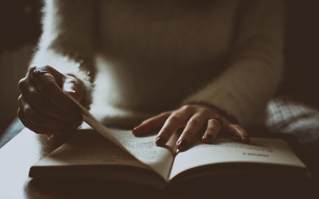 Person reading about living in your head